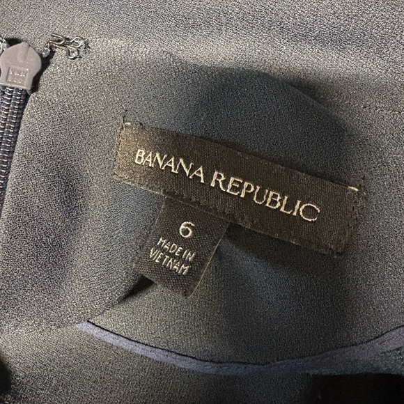 Banana Republic Sheath Dress Bell Sleeve Navy Blue Women’s Size 6 - Picture 4 of 6